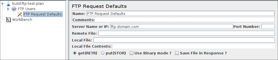 图 7.4。 我们的测试计划的 FTP 默认值