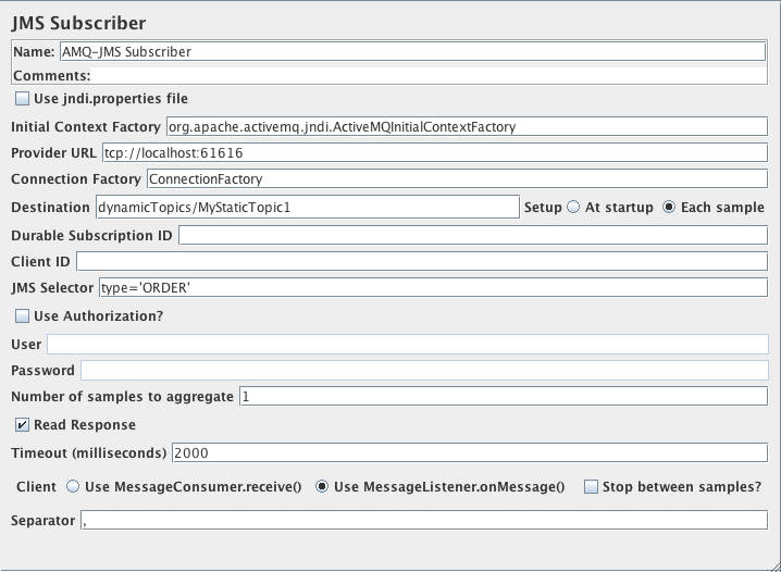 图 11.2。 JMS 订阅者